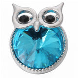 6pcs Owl Snap Button Fit 18mm Snap Bracelets Bangles DIY Ginger Charms
