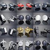 Crystal Cufflinks for Men's French Suit Shirt Wedding Party Jewelry