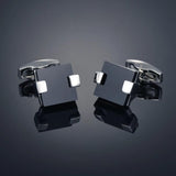 Crystal Cufflinks for Men's French Suit Shirt Wedding Party Jewelry