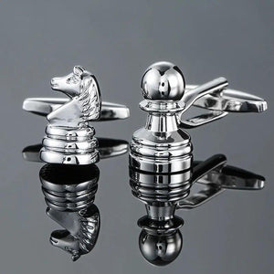High Copper Stethoscope Chess French Cufflinks
