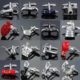 High Copper Stethoscope Chess French Cufflinks