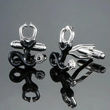 High Copper Stethoscope Chess French Cufflinks