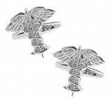 iGame Angel Wing Cufflinks Silver Brass Gift For Men