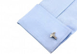 iGame Angel Wing Cufflinks Silver Brass Gift For Men