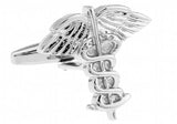 iGame Angel Wing Cufflinks Silver Brass Gift For Men
