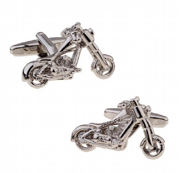 iGame Arrival Men's Cuff Links Motorbike Brass Material