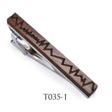 Personality Wood Tie Clips for Business Wedding Shirt Necktie Bar