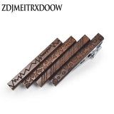Personality Wood Tie Clips for Business Wedding Shirt Necktie Bar