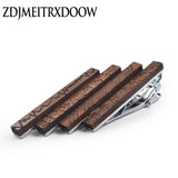 Personality Wood Tie Clips for Business Wedding Shirt Necktie Bar