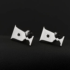 Jewish Goblet Cufflinks Stainless Steel Wedding Party