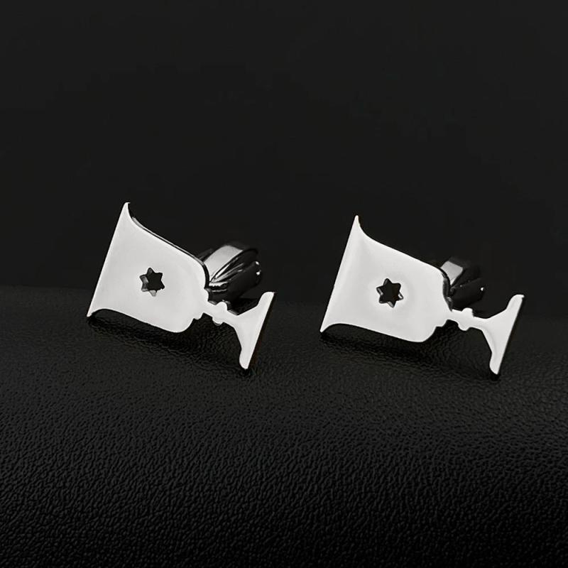 Jewish Goblet Cufflinks Stainless Steel Wedding Party