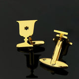 Jewish Goblet Cufflinks Stainless Steel Wedding Party