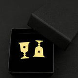 Jewish Goblet Cufflinks Stainless Steel Wedding Party