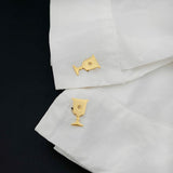 Jewish Goblet Cufflinks Stainless Steel Wedding Party
