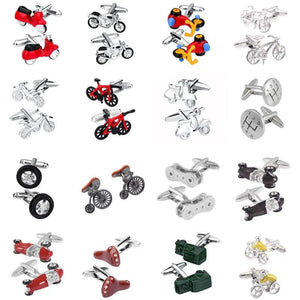 Novelty Vehicle Motorcycles/Bicycles Seat Cufflinks