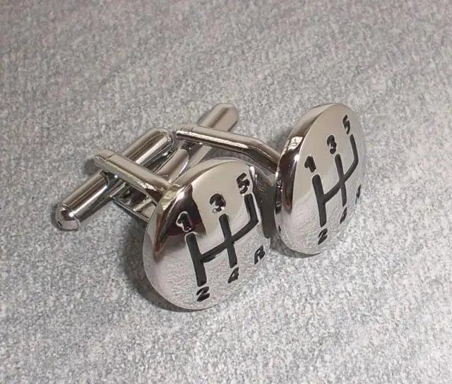 Circle Cufflinks for Men French Cuff Shirt Sleeve Button Car Gear Design