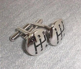 Circle Cufflinks for Men French Cuff Shirt Sleeve Button Car Gear Design