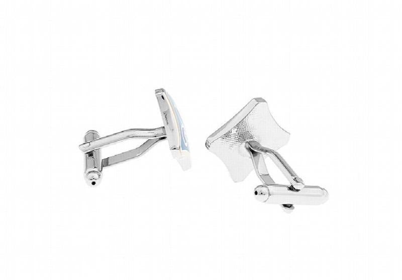 Men's Wedding Cufflinks Brass Copper Classic Logo