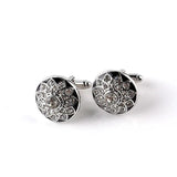 Crystal Cufflinks Groom Wedding Party Jewelry Rhinestone Cuff Buttons