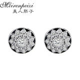Crystal Cufflinks Groom Wedding Party Jewelry Rhinestone Cuff Buttons