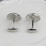 Crystal Cufflinks Groom Wedding Party Jewelry Rhinestone Cuff Buttons