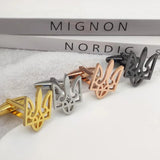 French Shirt Men's Cufflinks Tryzub Classic High-end Banquet Suit Jewelry