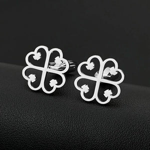 Adinkra Symbol Cufflinks Stainless Steel Wedding Jewelry
