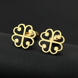 Adinkra Symbol Cufflinks Stainless Steel Wedding Jewelry