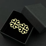 Adinkra Symbol Cufflinks Stainless Steel Wedding Jewelry
