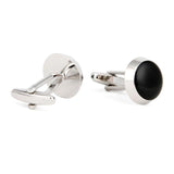 Classic Round Cufflinks Golden Silver French Dress Shirts Wedding