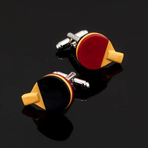 Table Tennis Racket Cufflinks for Men