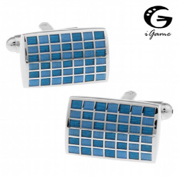iGame Men Enamel Cufflinks Brass Colour Cuff links