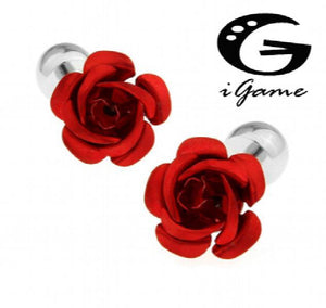Novelty Red/Rose Cuff Links - 2 Colors Option