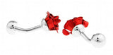 Novelty Red/Rose Cuff Links - 2 Colors Option