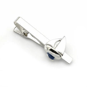 iGame Sailboat Tie Clips Brass Material Novel Sailing Tie Bar