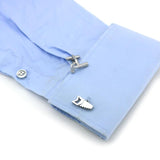 Tool Cuff Links Silver Brass Hammer & Saw Men's Cufflinks
