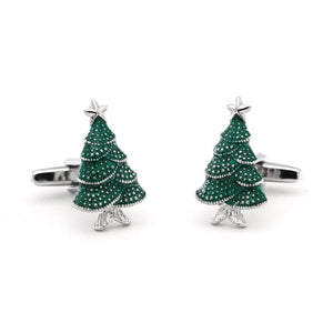 iGame Arrival Christmas Tree Cuff Links Brass Material Cufflinks