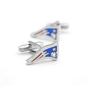 Rugby Team Cuff Links Patriots Brass Material Men's Novelty Cufflinks