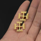 Hand of God Cufflinks for Men Stainless Steel Cross Religion Amulet