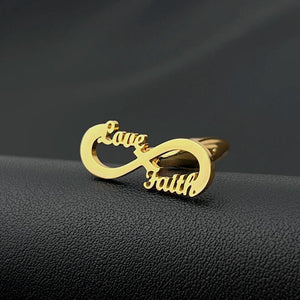 Infinity Cufflinks for Mens Stainless Steel Wedding Guests