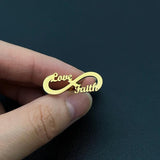 Infinity Cufflinks for Mens Stainless Steel Wedding Guests