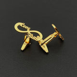 Infinity Cufflinks for Mens Stainless Steel Wedding Guests