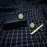 Wood Cufflinks The Wooden Cuff Links Men Shirt Cufflinks for mens Tie Clips