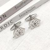 Stainless Steel Hedgehog Suit Sleeve Cufflinks Men's Jewelry