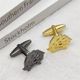 Stainless Steel Hedgehog Suit Sleeve Cufflinks Men's Jewelry