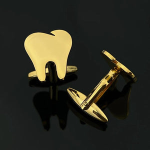 Adult Wisdom Tooth Cufflinks Stainless Steel Wedding Gift
