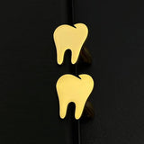 Adult Wisdom Tooth Cufflinks Stainless Steel Wedding Gift