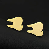 Adult Wisdom Tooth Cufflinks Stainless Steel Wedding Gift