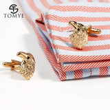 Crystal Eagle Head Cufflinks for Men