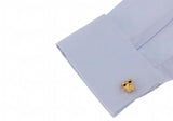 Bulldog Cuff Links Golden Novelty Animal Dog